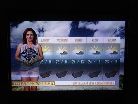 ハンガリーTV２天気予報