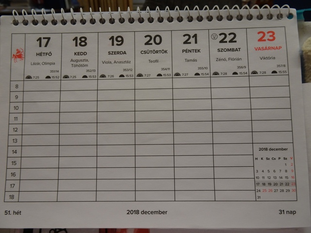 卓上カレンダー3