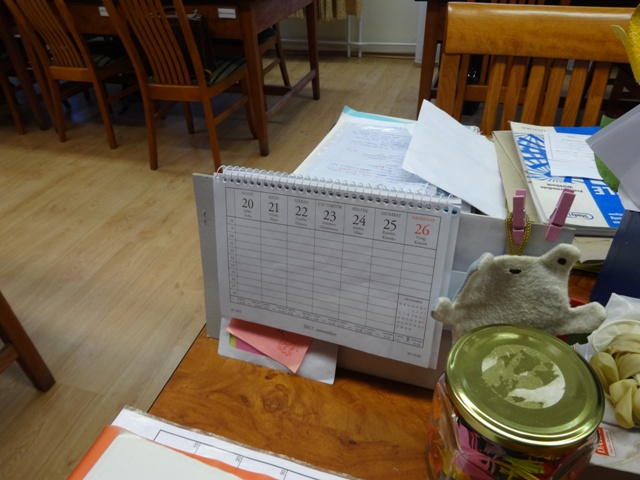 週めくりカレンダー